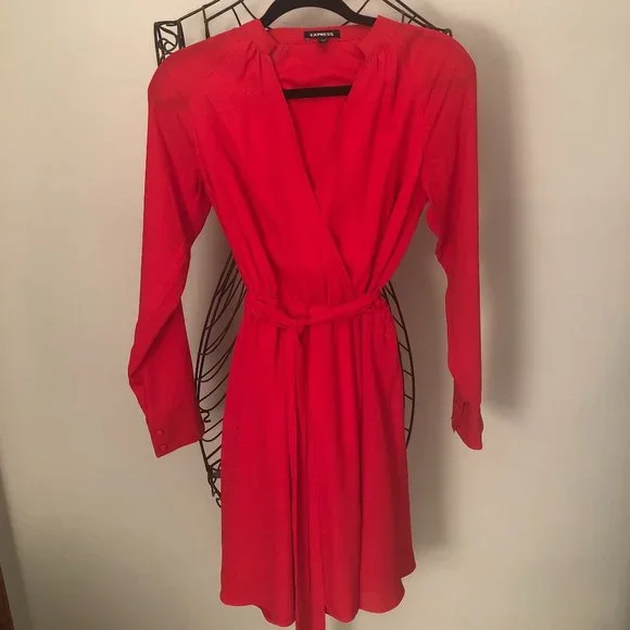 open lace back dress Fall For Surplice Sweater Dress